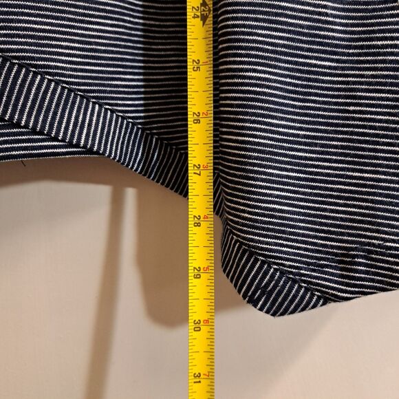 NEW Alfred Dunner Floral Embroidered Tunic Striped Size XL Gray / Indigo - Picture 3 of 9